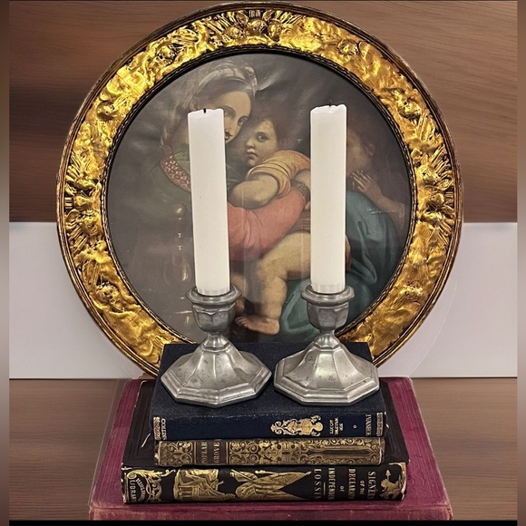 REVERE PEWTER 392  By Benedict  Lot of 2 Candlesticks VINTAGE 🕯️ - Picture 14 of 14